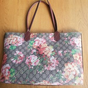 Gucci Blooms Floral Reversible Tote